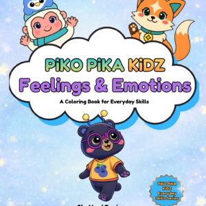 feelings & emotions coloring book for kids (ages 3–7) – sel printable pdf | piko pika kidz