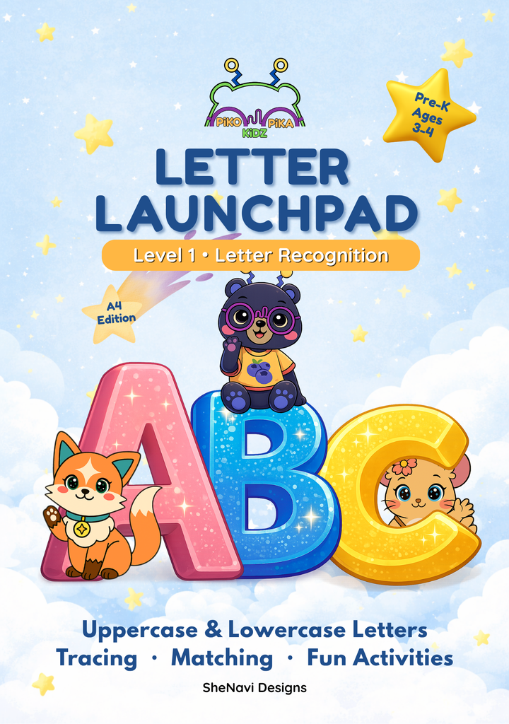 a4 letter launchpad level 1 letter recognition for ages 3–4